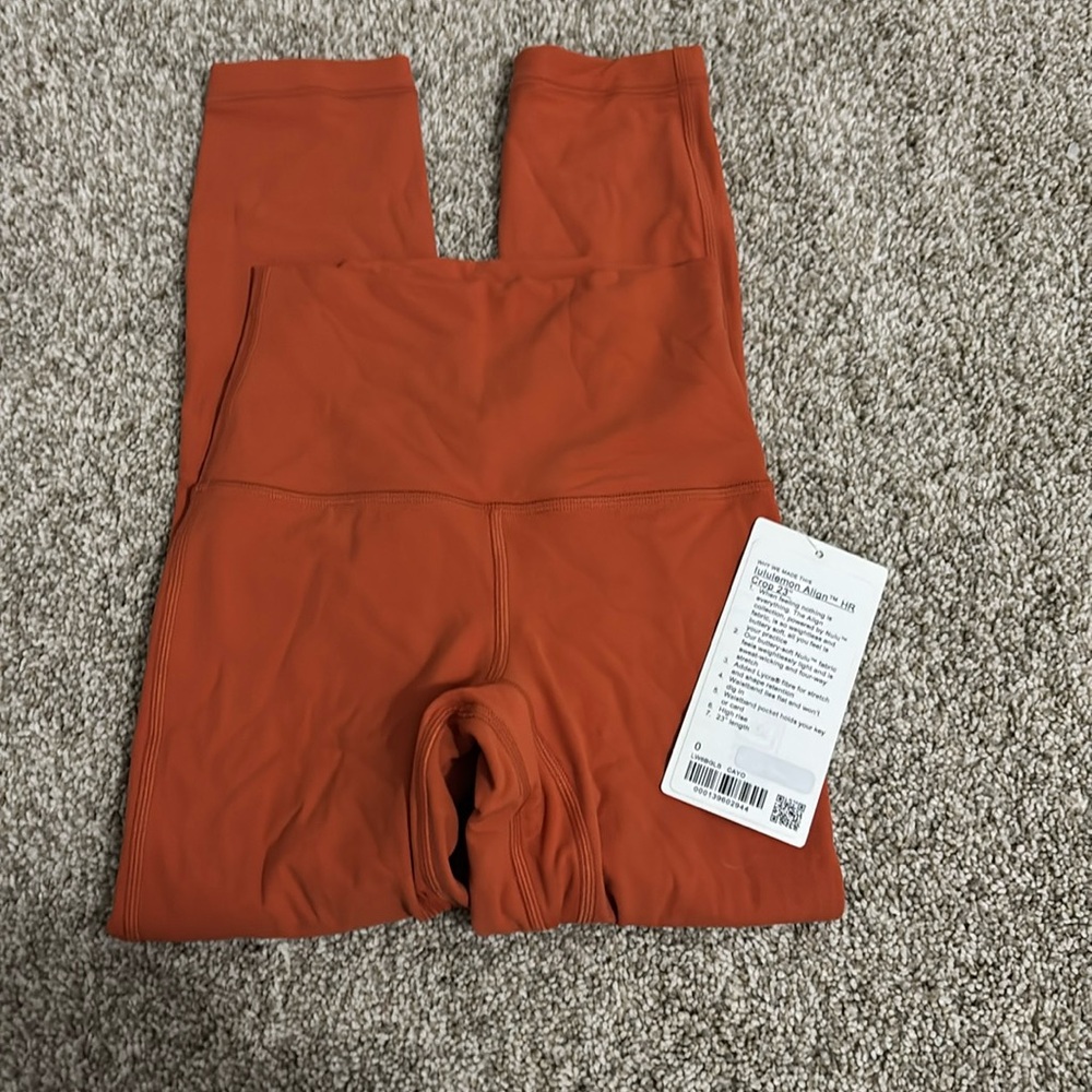 lululemon orange leggings